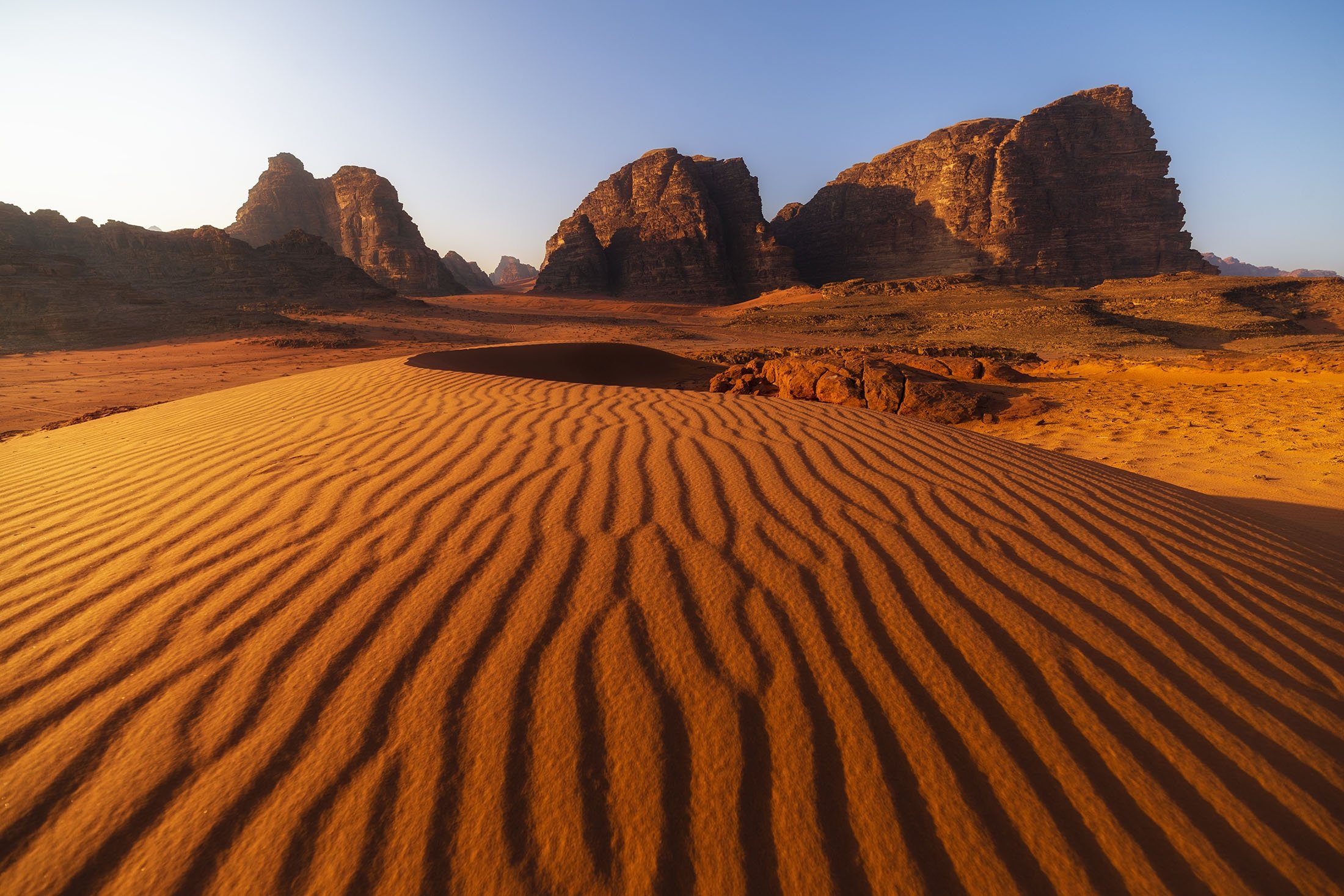 Red Sand Dunes Wadi Rum